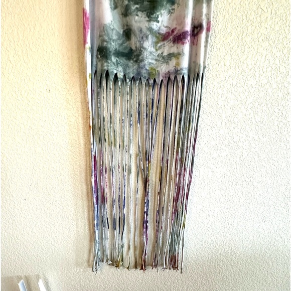 ASOS Tie Dye Fringe Boho Festival Maxi Skirt - Picture 4 of 8